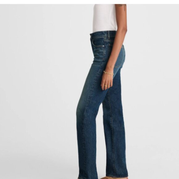 Madewell Longline Straight Jean – Greendale Wash (Size 27) - Picture 3 of 5